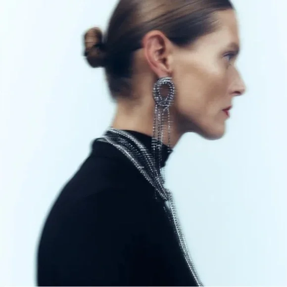 NWT Zara Jewel Strand Earrings - Picture 1 of 9